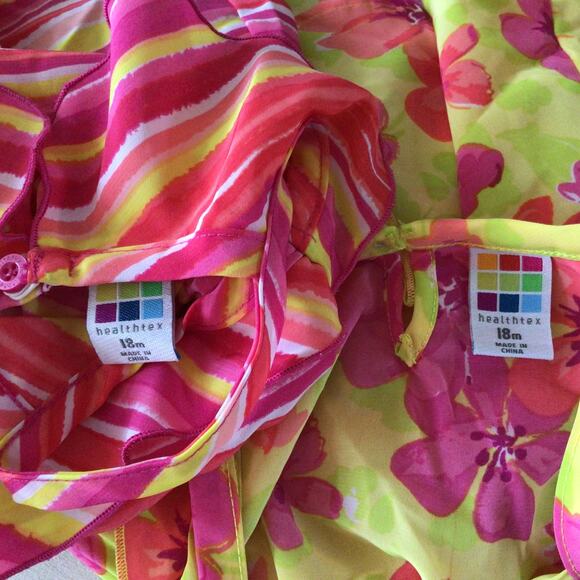 Healthtex Bundle of 2 Light Weight Dresses Sz 18 months - Picture 5 of 6